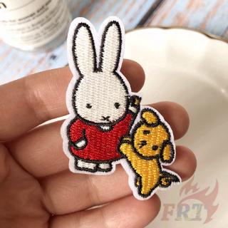 ☸ Miếng dán thỏ Q ☸ 1pc Tự Làm May Trên Sắt Trên Huy Hiệu Miếng Dán