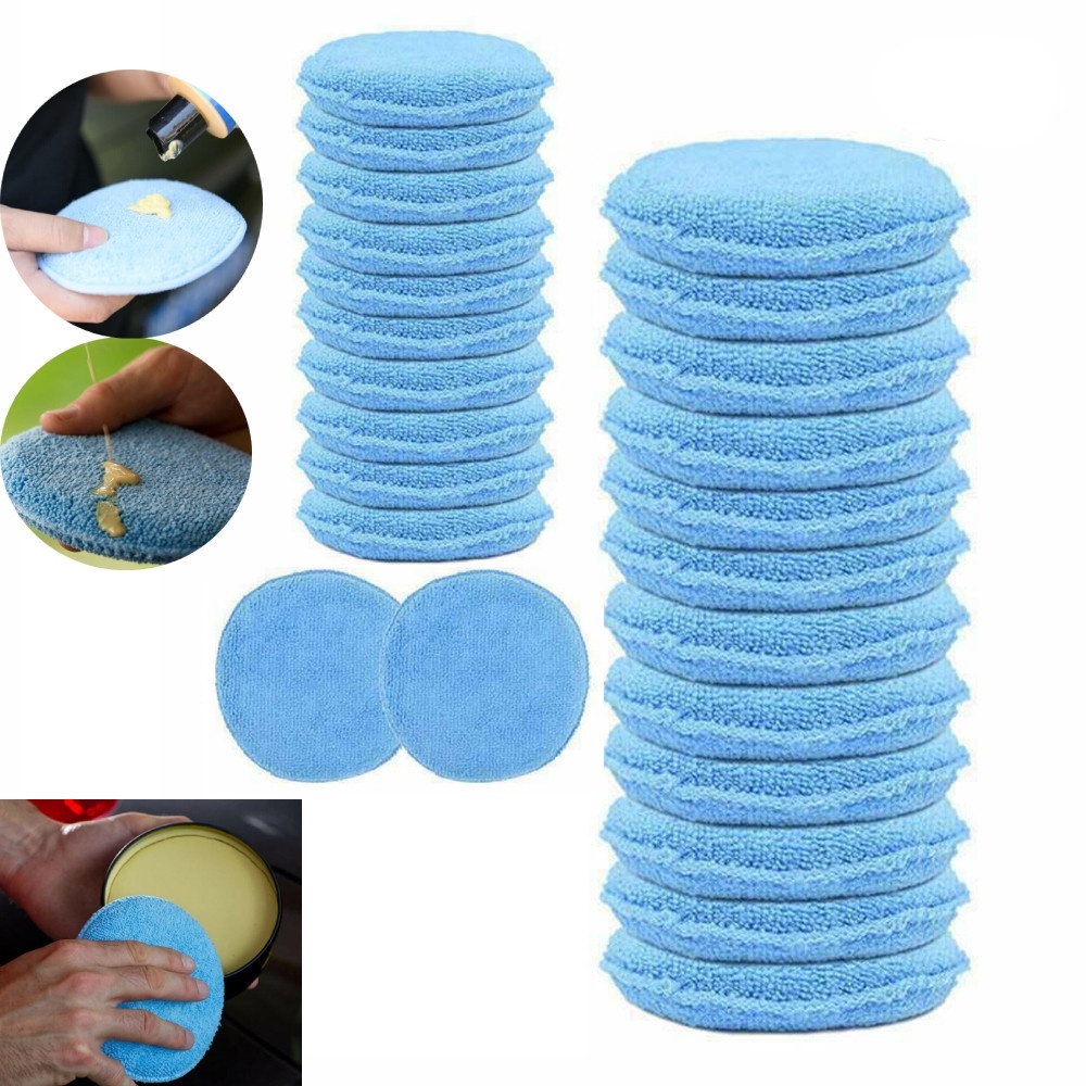 1 Miếng bọt biển xỏ ngón tay đánh bóng xe ô tô đường kính 5&quot;