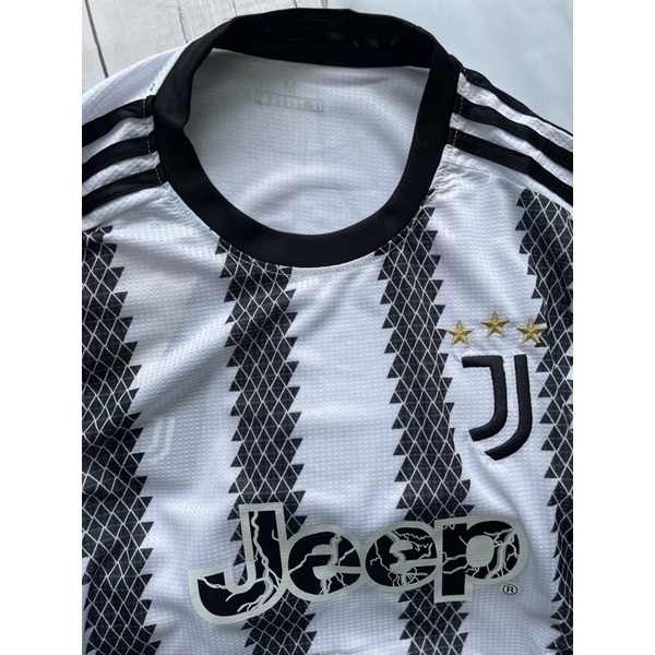 Set bộ quần áo thể thao thời trang bóng đá clb juve vảo gai thái áo trắng quần đen 2022 2023