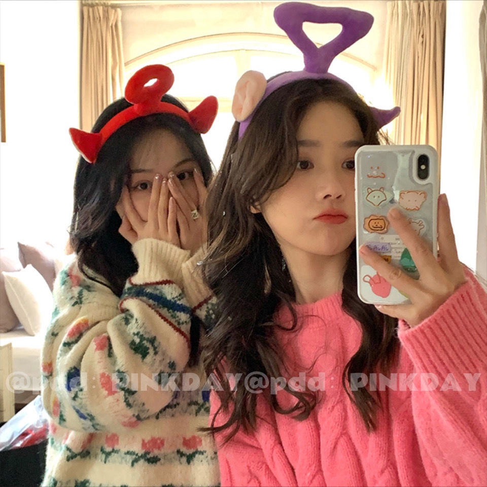 Băng Đô Cài Tóc Chống Trượt Họa Tiết Gấu Hoạt Hình Dễ Thương Phong Cách Hàn Quốc