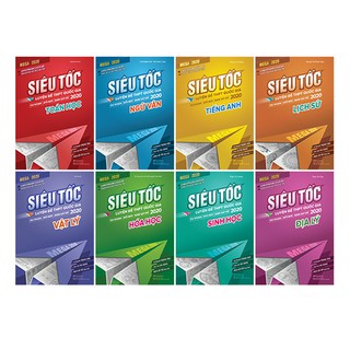 Sách Combo trọn bộ 8 cuốn Mega 2020 - Siêu tốc luyện đề THPT Quốc Gia (Tặng Nhật lý luyện đề)