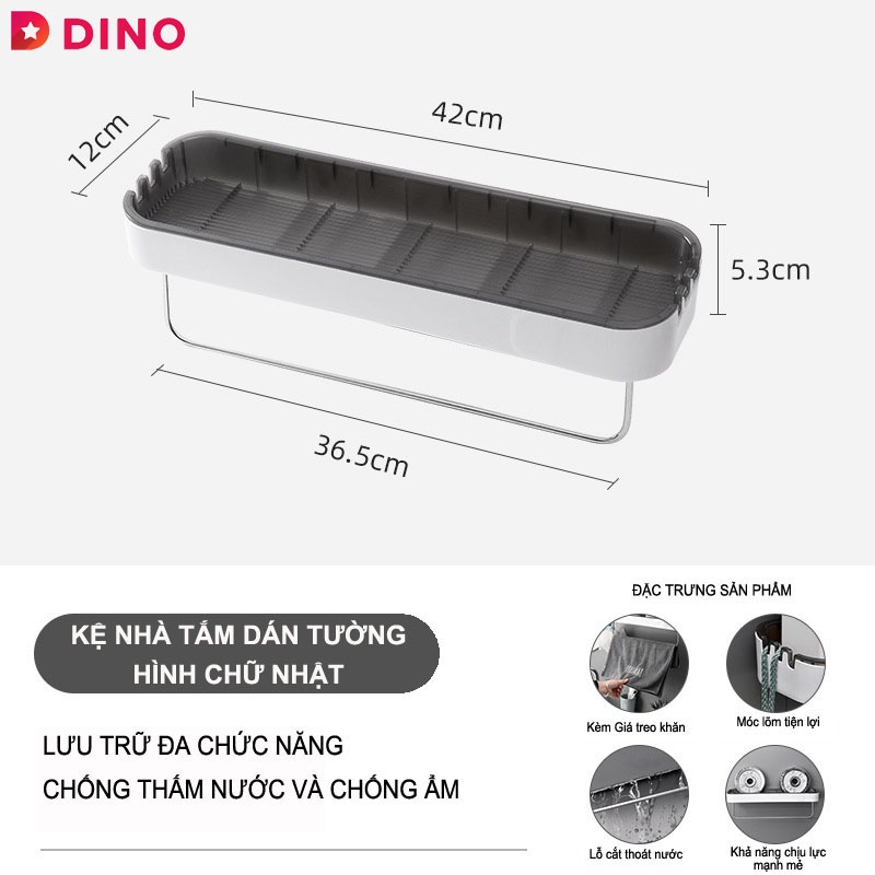 Kệ nhà tắm dán tường sang trọng cao cấp W2131