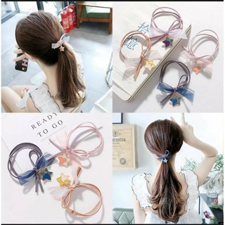 Thun buột tóc, cột tóc ngôi sao dễ thương