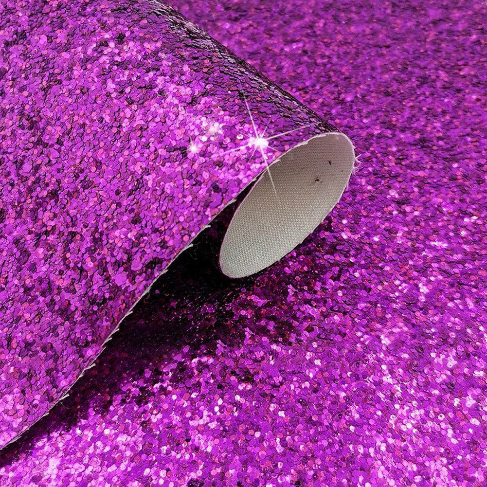 Tấm Vải Da PU Dày Dặn Lấp Lánh Dùng Làm Đồ Thủ Công DIY