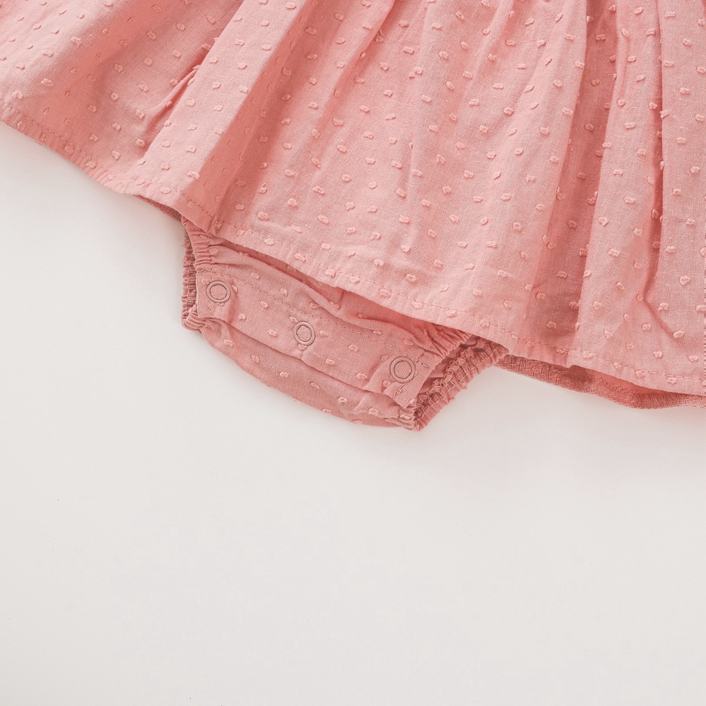 Áo liền quần Sanlutoz làm bằng cotton phong cách công chúa cho bé gái