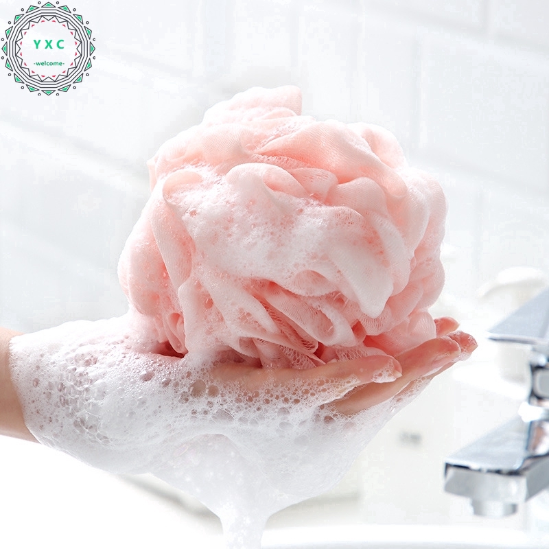 Bông Tắm Dạng Quả Bóng Màu Hồng 50g