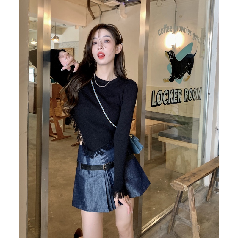 NRVP Áo Sweater Dài Tay Phong Cách Hàn Quốc Sành Điệu Dành Cho Nữ