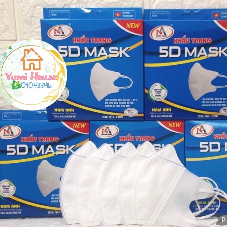 Khẩu Trang 5D Mask FAMAPRO Chính Hãng Nam Anh