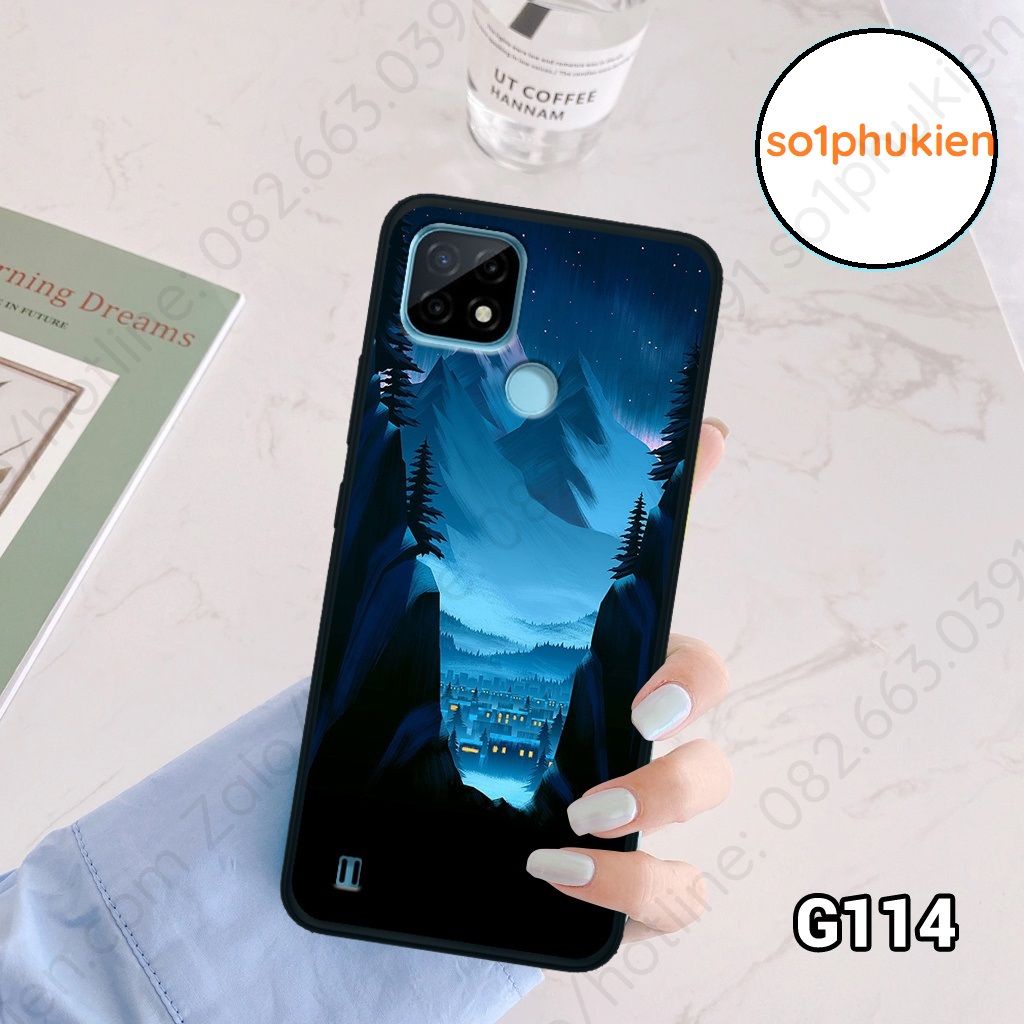 Ốp lưng Realme C21 C21Y C11 C12 C15 C20 C25Y in hình họa tiết vintage,basic,nhẹ nhàng