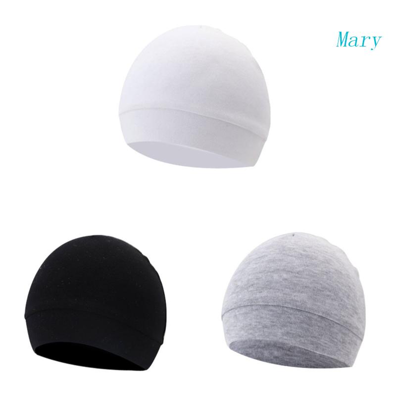 Mũ Beanie Chất Liệu Cotton Trang Trí Dễ Thương Cho Bé Sơ Sinh