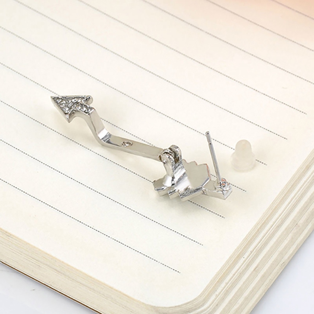 Bông tai đính đá hình mũi tên xinh xắn cho nữ