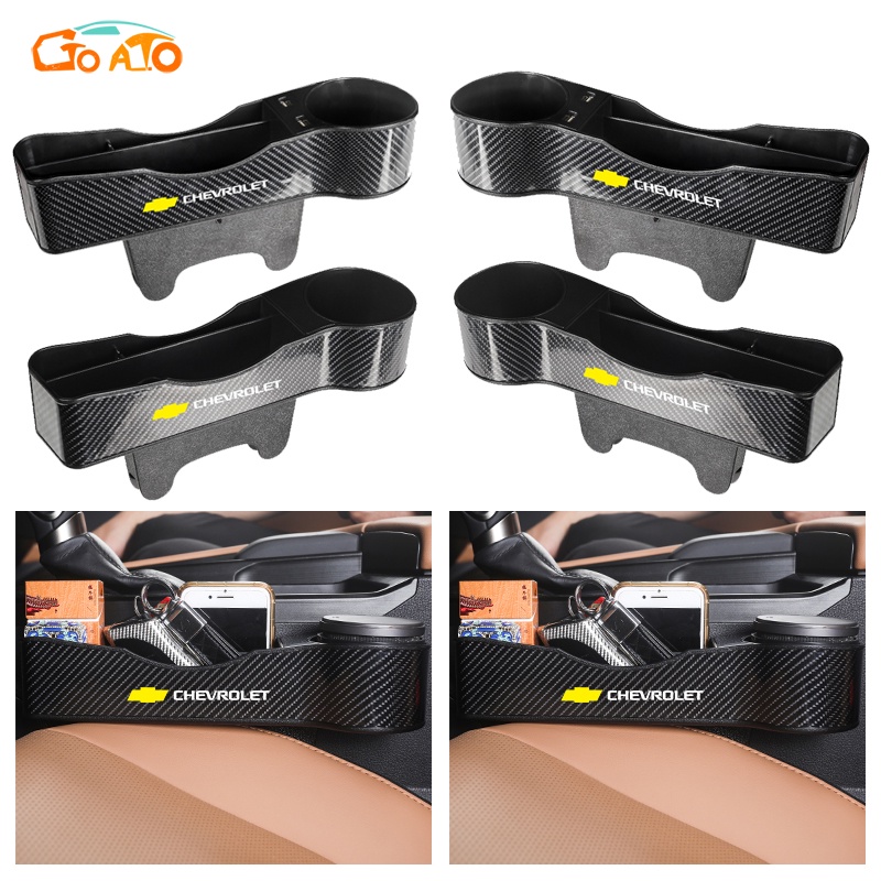 GTIOATO Khay Để Đồ Khe Ghế Ô Tô Khay ĐựNg Đồ Ô Tô Khay Đựng Đồ Khe Ghế Ô Tô Sợi Carbon Khay Đựng Đồ Đa Năng Cắm Khe Ghế Xe Đồ Đa Năng Cắm Khe Ghế Ô Tô Cho Chevrolet Cruze Spark Captiva Sonic Camaro Aveo Colorado Corvette Silverado Tahoe Spin