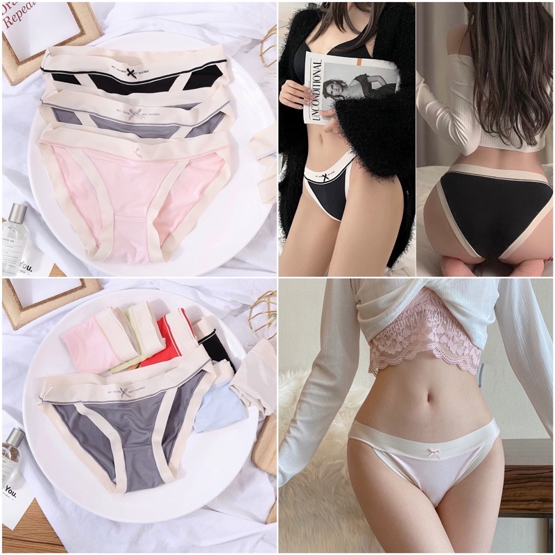 Quần Lót Nữ Softie ❤️Quần Lót Cotton Viền Su cao cấp mềm mại kháng khuẩn sexy gợi cảm S005