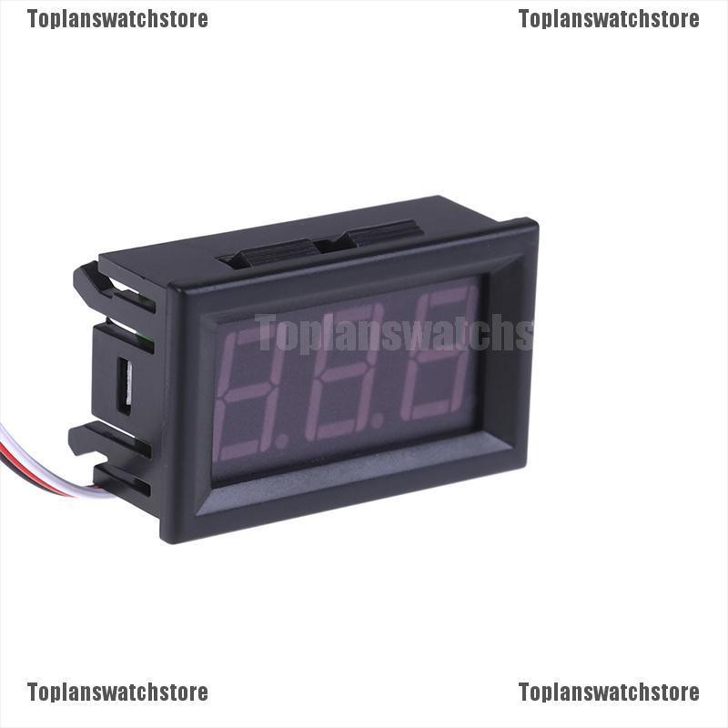 Vôn Kế Kỹ Thuật Số 3 Dây DC 0-30V Có Màn Hình LED Cho Xe Hơi