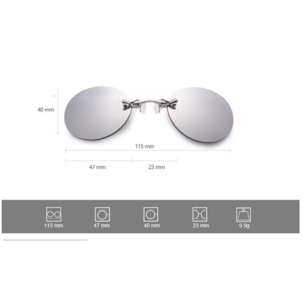 Mắt Kính Không Gọng Kẹp Mũi Tròn P5I5 Thời Trang