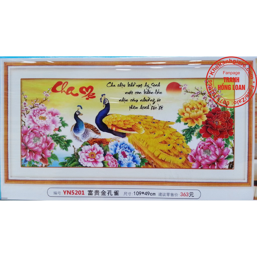 Tranh đính đá cha mẹ YN5201