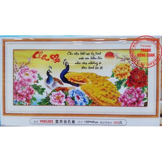 Tranh đính đá cha mẹ yn5201