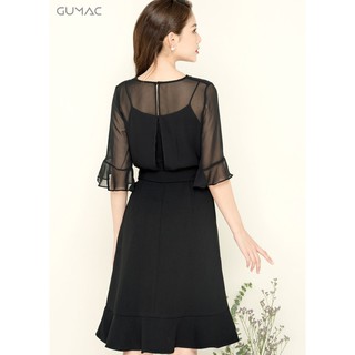 Đầm voan tay loe GUMAC MS05938_DEN
