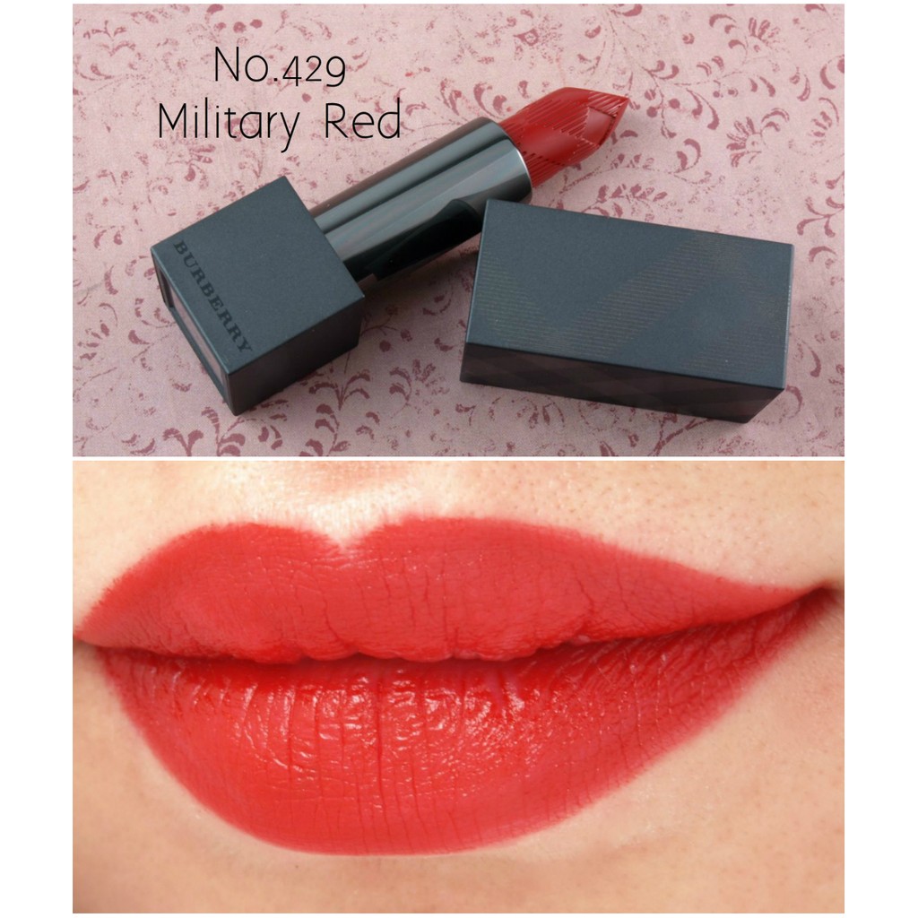 Son Burberry Lip Velvet Military Red 