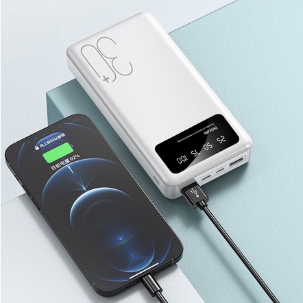 Sạc dự phòng 30000mAh NUTEK JDB 423 không dây tích hợp đèn pin chiếu sáng