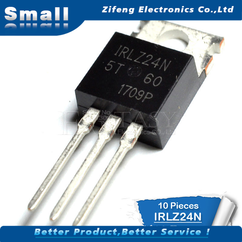 Bộ 10 Linh Kiện Bán Dẫn Irlz24Npbf To-220 Irlz24N Irlz24 To220