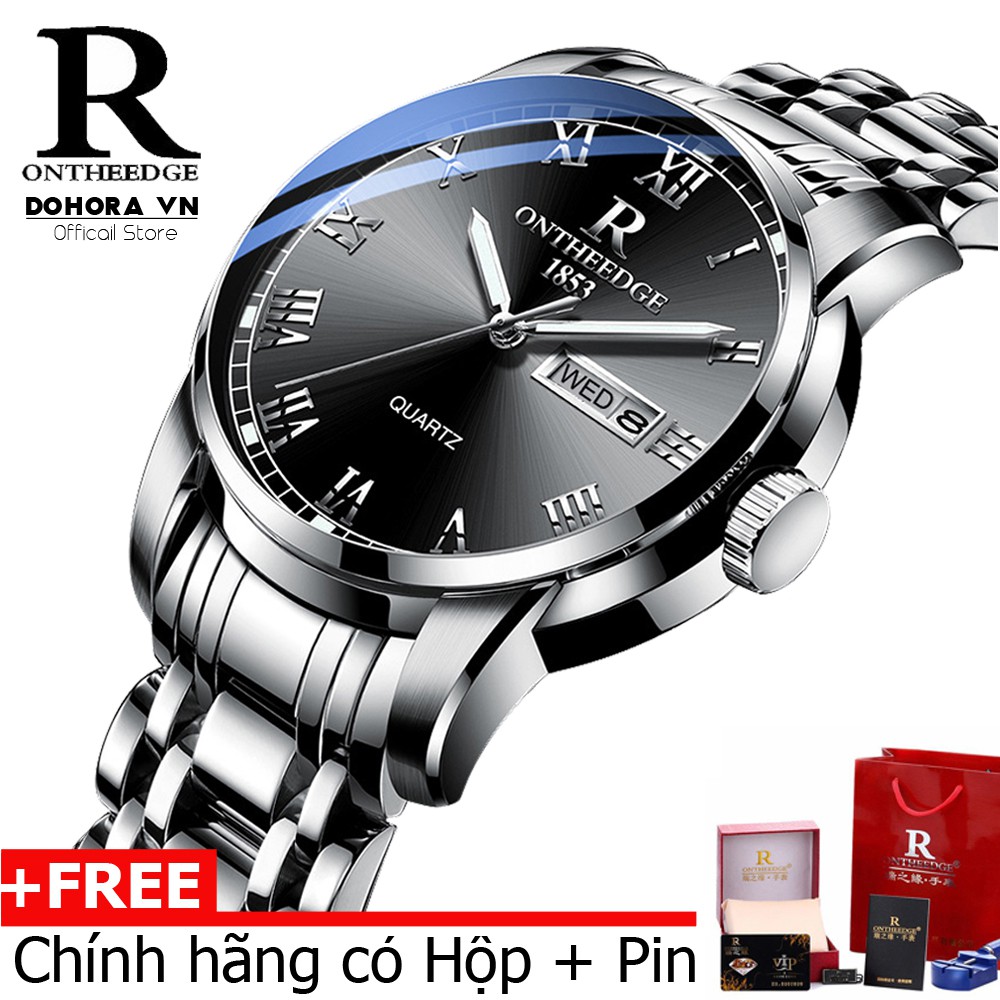 (Đẳng cấp) Đồng hồ nam cao cấp Ontheedge R-13 dây đúc đặc không gỉ kính tráng Sapphiare + full hộp | BigBuy360 - bigbuy360.vn