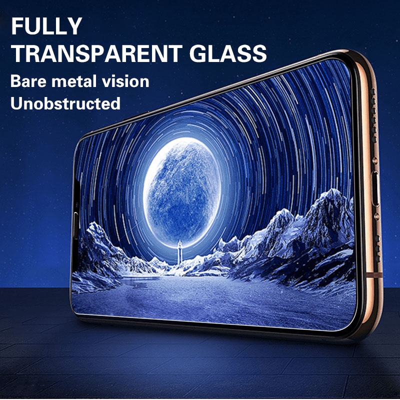 Kính Cường Lực 9H Bảo Vệ Toàn Màn Hình Cho iPhone 14 12 Mini 13 11 Pro Max SE 2020 X XR XS Max 6s 6 7 8 Plus