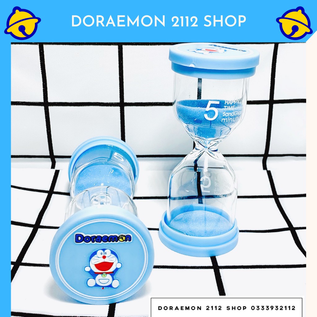 Đồng hồ cát thủy tinh DORAEMON thời gian 5 phút