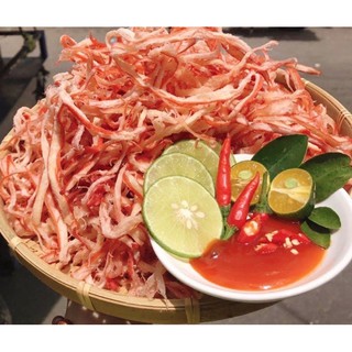 Mực Sợi Hấp Nước Dừa gần 300gram
