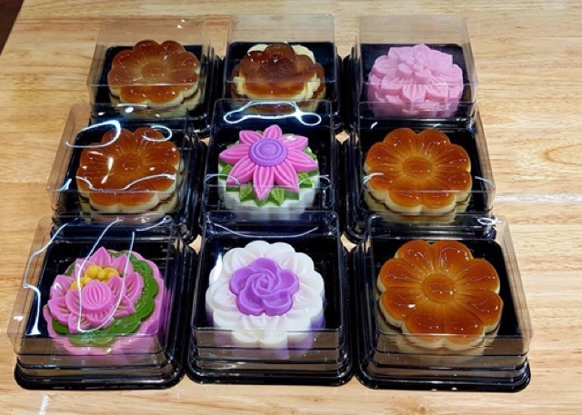 50 hộp đựng bánh Hình Vuông 10cm hộp đựng xôi/ bánh 200gam  XY12-12 | BigBuy360 - bigbuy360.vn