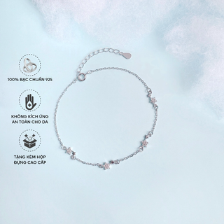 Lắc tay bạc blue peach four star lt163