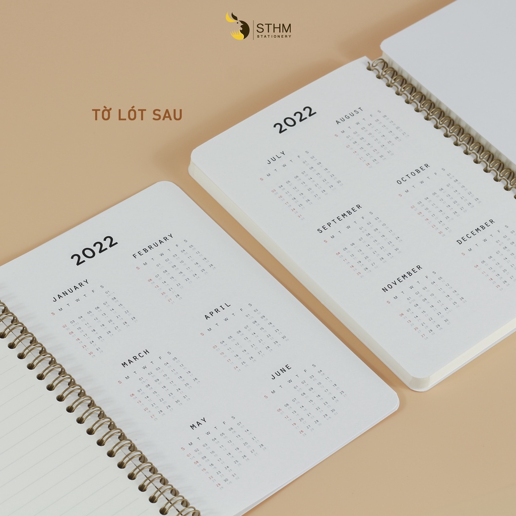 CÁ KHO TỘ -  Sổ tay bìa cán màng mờ - Ruột kem 100gsm - STHM stationery