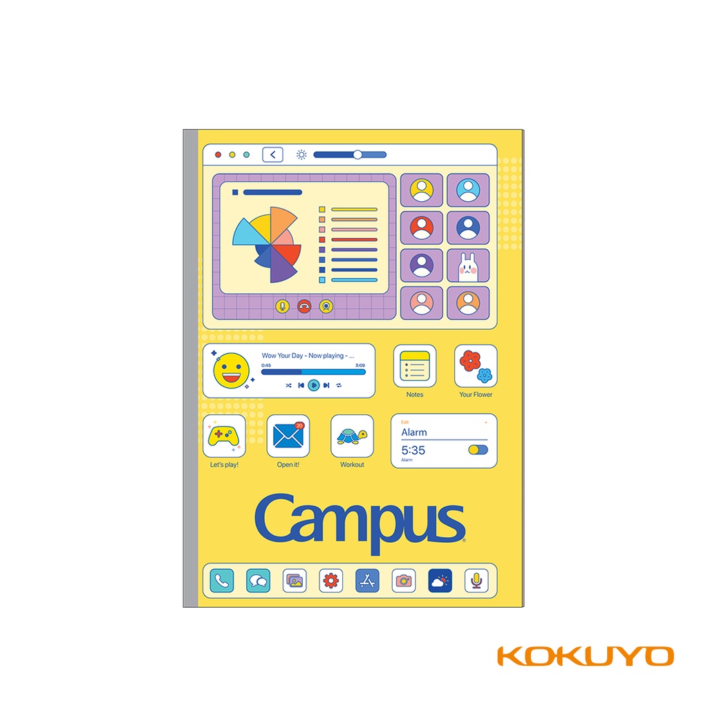 Tập Vở Kẻ Ngang Có Chấm Campus PC Old B5 80 Trang Chính Hãng Cây Đầu To