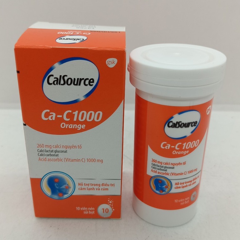 TPBVSK CALSOURCE VIÊN BỔ SUNG CANXI DẠNG VIÊN SỦI 1000 MG CALCI CALCIUM VITAMIN D3
