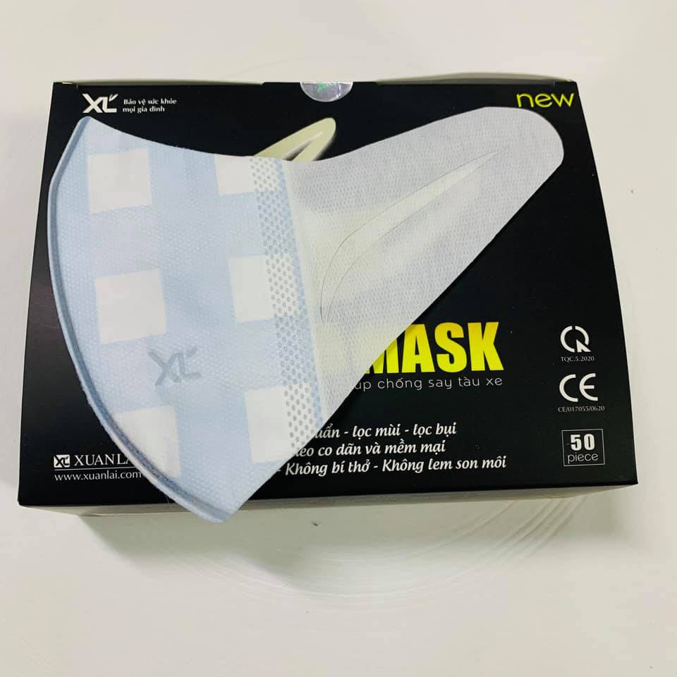 Khẩu Trang 3D MASK Xuân Lai Kháng Khuẩn Công Nghệ Nhật Bản Hộp 50 Chiếc | BigBuy360 - bigbuy360.vn