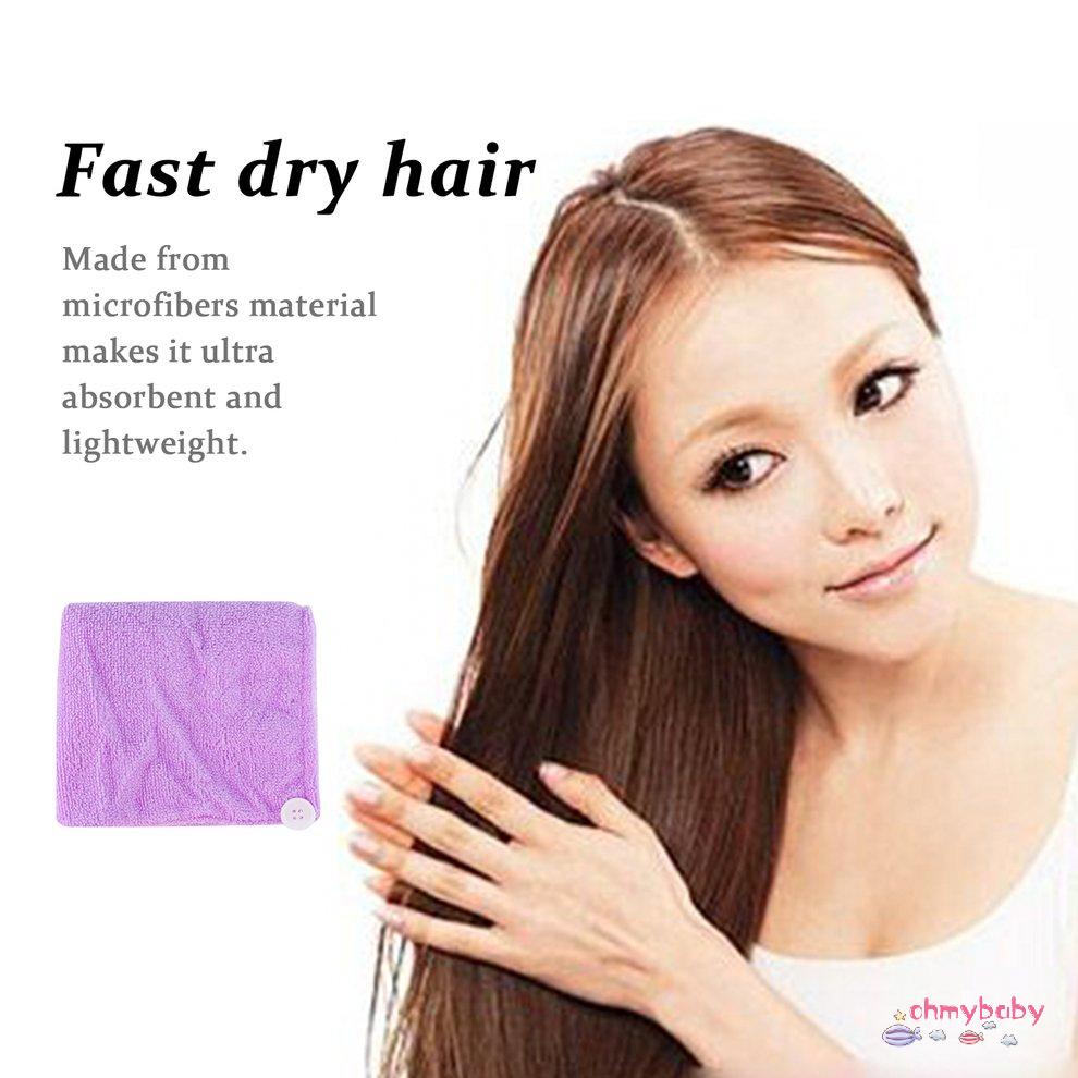 1 cái Microfibre Sau Khi Tắm Khăn Choàng Tóc Mũ Mũ Khăn Xếp Màu Ngẫu Nhiên [8/5]
