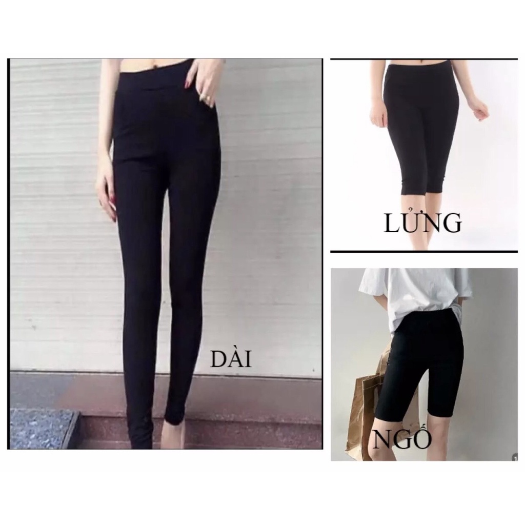 QUẦN THUN ÔM/ QUẦN LEGGING NỮ CO GIẢN 4 CHIỀU MỀM MỊN TÔN DÁNG 40KG-70KG