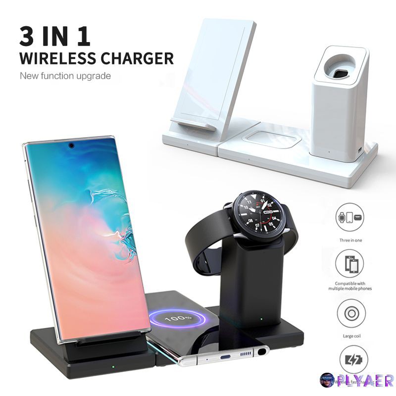 Đế Sạc Không Dây 3 Trong 1 Chất Lượng Cao Cho Iphone Và Apple Watch Và Airpods