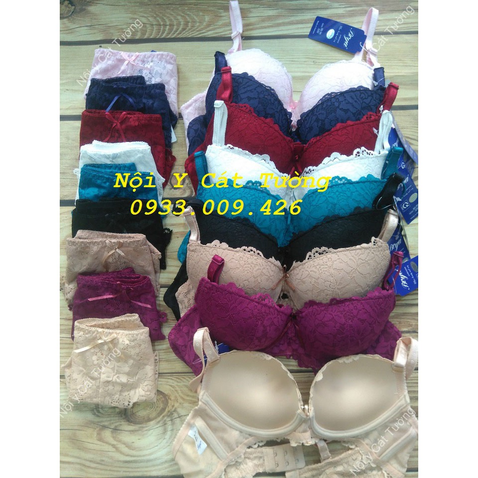 Bộ đồ lót Boya ren mút vừa - Bộ đồ lót Boya ren mút vừa 3cm, có gọng