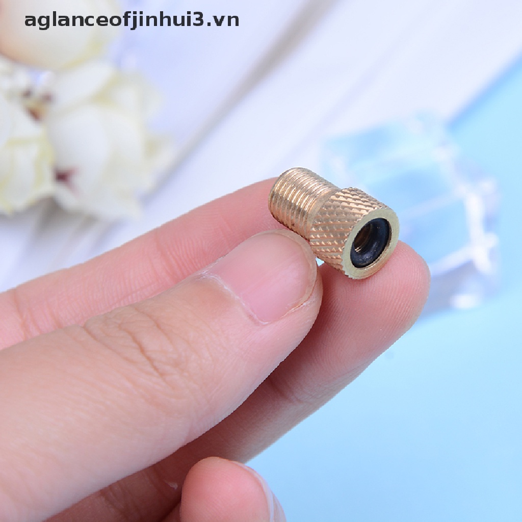 Set 4 Đầu Nối Chuyển Đổi Van Bơm Hơi Xe Đạp Kích Thước 1.5Cm   .
