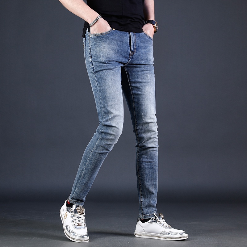 Quần jean nam co giãn 4 chiều, quần bò màu đen trơn dáng ôm chất vải cao cấp - sogeum.store