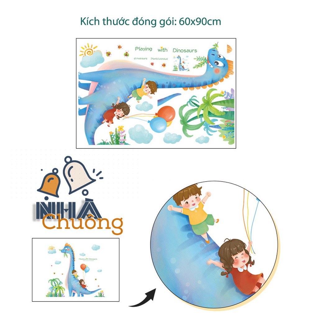 Decal tranh dán tường cho bé, giấy dán tường trang trí phòng ngủ, góc học tập C61