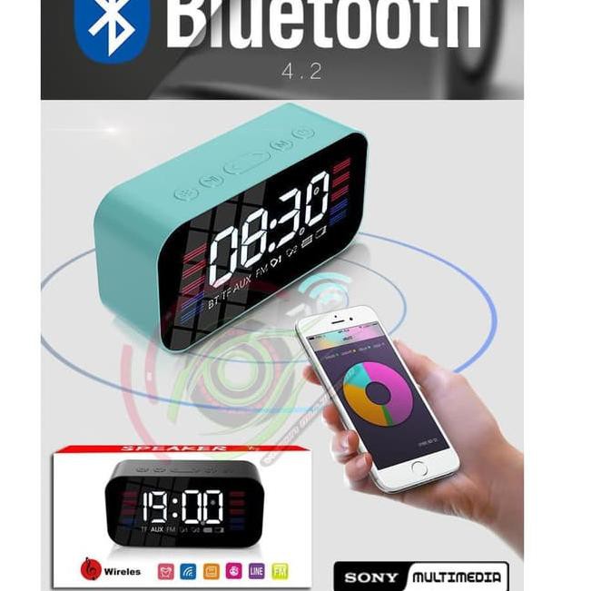 Loa Bluetooth Có Đèn Led Hiển Thị Đồng Hồ Báo Thức Sony S65
