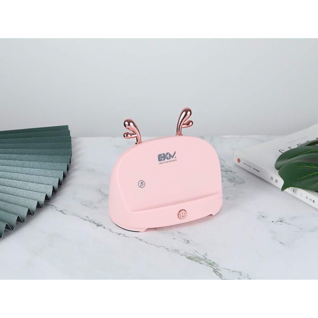 Loa Khuếch Đại XM-318 Trang Trí Sừng Nai Siêu Dễ Thương