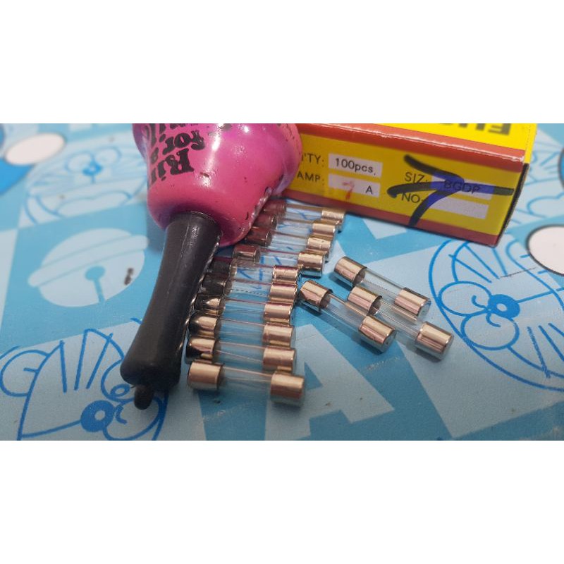 Cầu chì thủy tinh 7A/250V/5x20mm