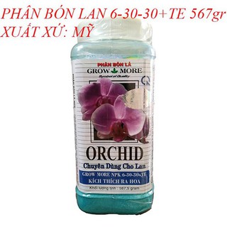 Grow More Orchid 6-30-30 (567g) - Phân bón chuyên dùng cho lan nhập khẩu Mỹ