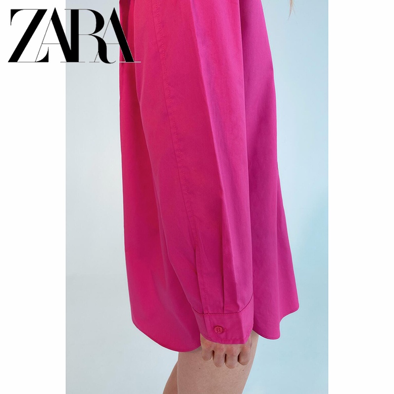 Áo Sơ Mi Dáng Rộng Phong Cách Thời Trang Đường Phố Hiệu ZARA