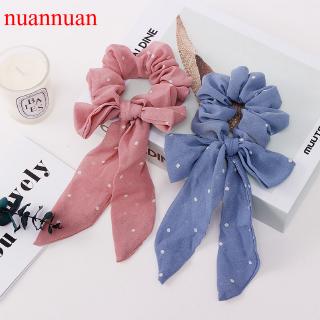 Dây buộc tóc đính nơ ruy băng