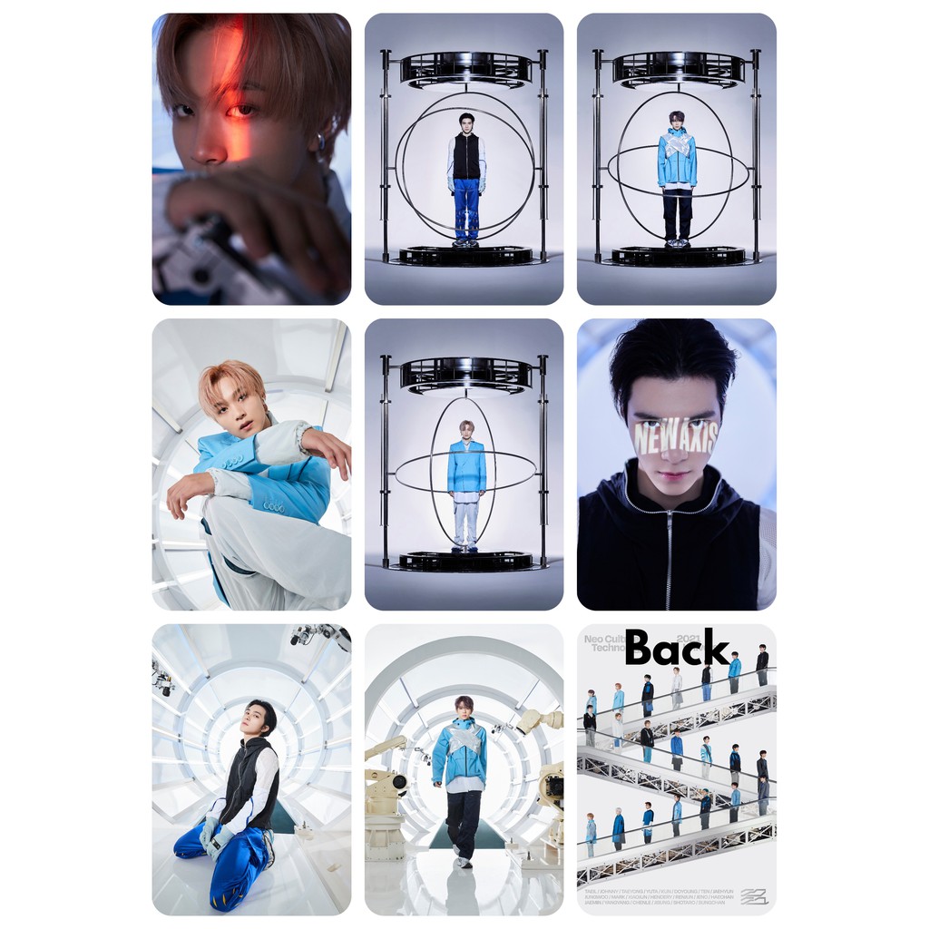 Set 9 Card giấy bo góc in 2 mặt nhóm NCT 2021 - Universe  cán màng mờ tự chọn 3 thành viên