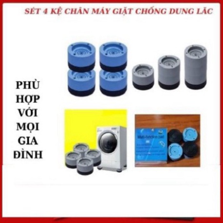 Bộ 4 chân Chống rung chân đỡ đa năng, chống rung máy giặt kiểu mới